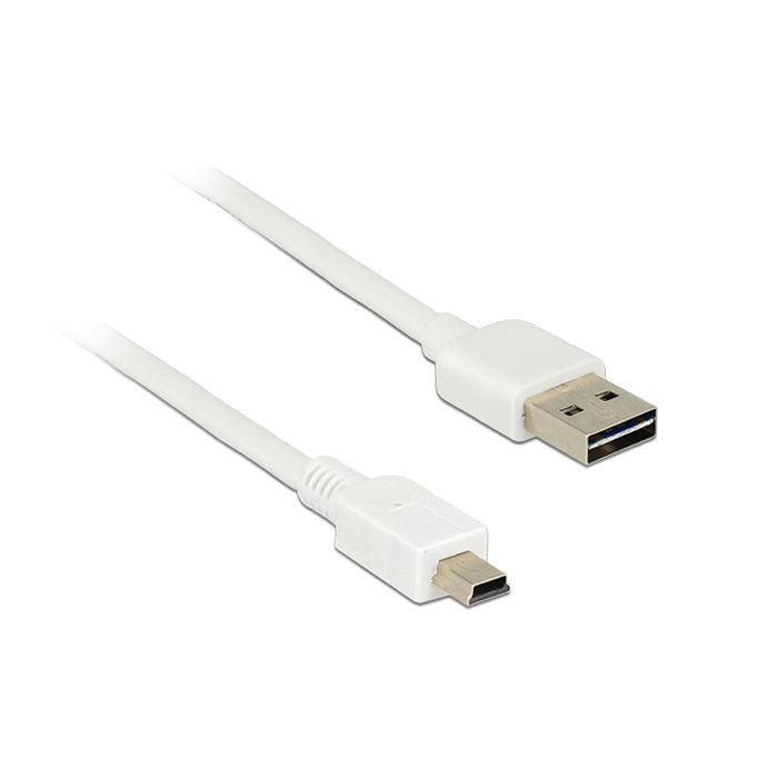 USB-Kabel 5-pol Mini-B-Stecker 2m weiss