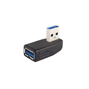 USB-Winkeladapter A 90° nach LINKS gewinkelt (für USB 3.0, 2.0 & 1.1)