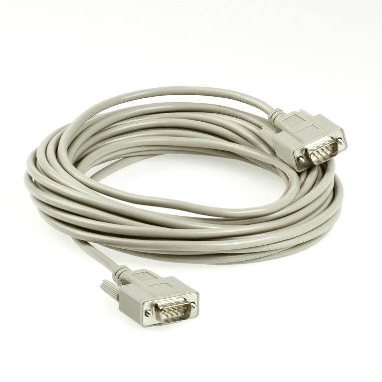 Serielles Kabel mit 2x DSub-9 männlich, 10m, z.B. für RS232 Serielles Kabel mit 2x DSub-9 männlich, 10m, z.B. für RS232
