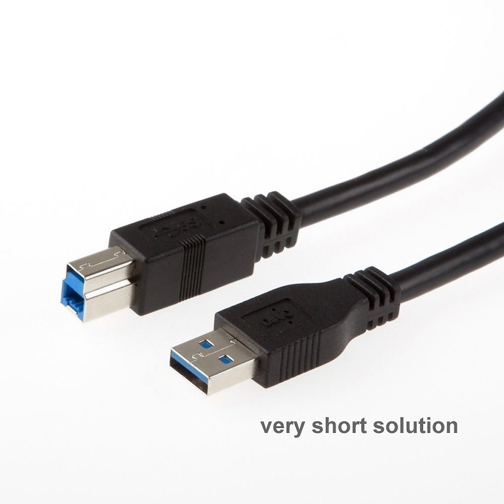 USB 3.0 Kabel AB extra kurz 25cm