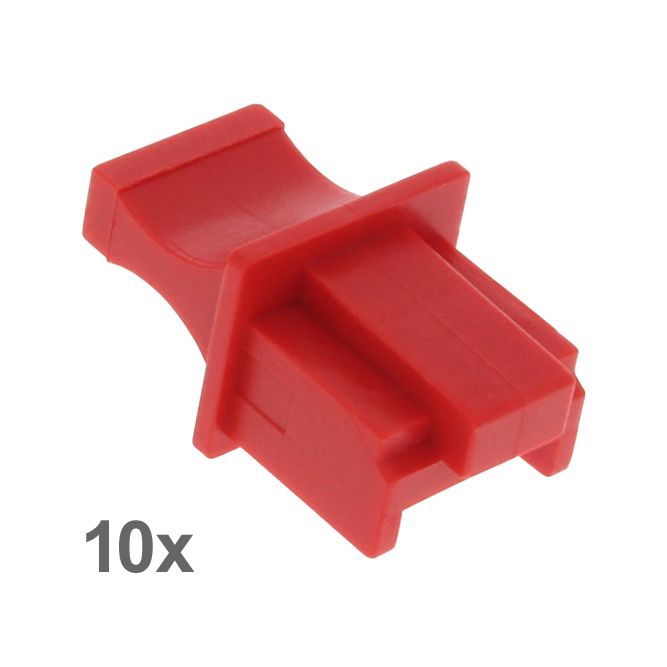 Staubschutzkappe für RJ-45 Buchse ROT 10 Stk Staubschutzkappe für RJ-45 Buchse ROT 10 Stk
