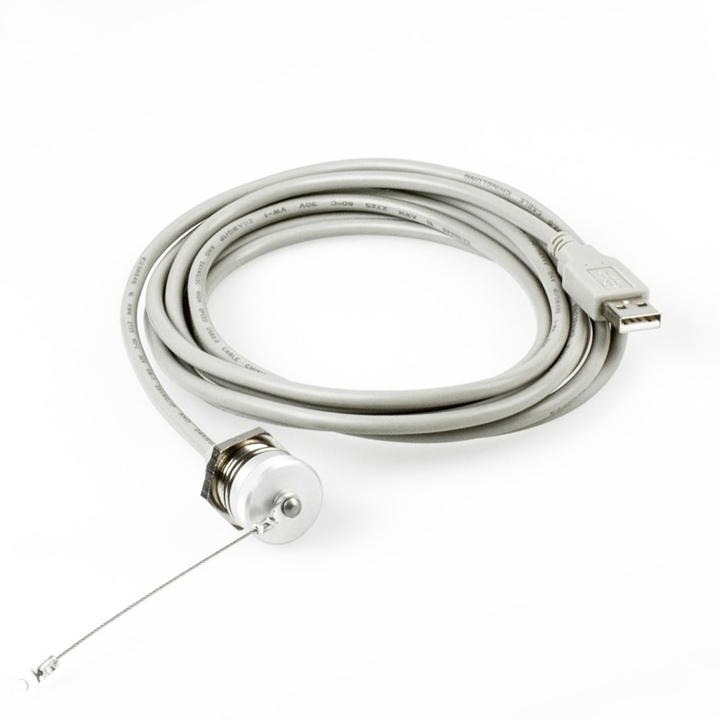 USB 2.0 Montagekabel A-Buchse mit Kappe IP67 auf A-Stecker 3m