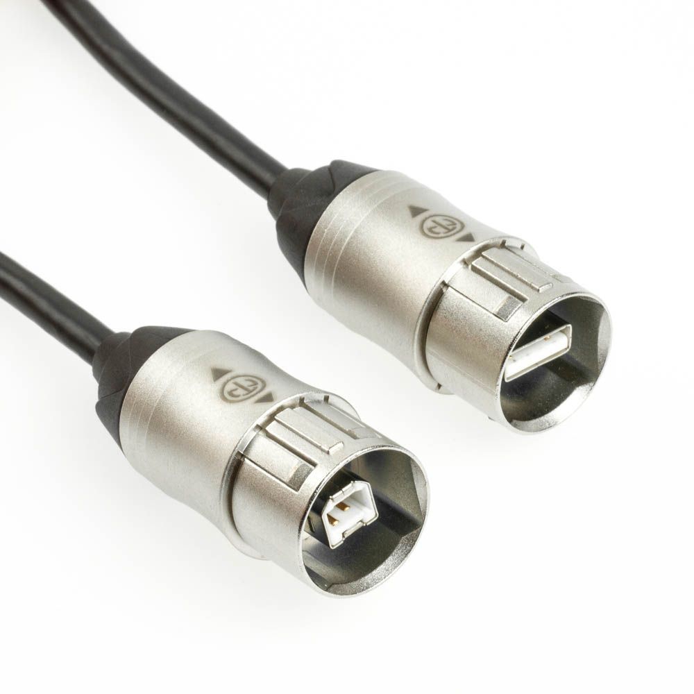 USB-Kabel AB Metallgehäuse NEUTRIK 3m USB-Kabel AB Metallgehäuse NEUTRIK 3m