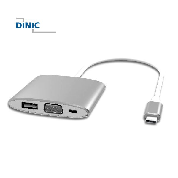 USB 3.1 Gen.2 Adapter Typ C auf VGA, USB, Typ C mit PD USB 3.1 Gen.2 Adapter Typ C auf VGA, USB, Typ C mit PD