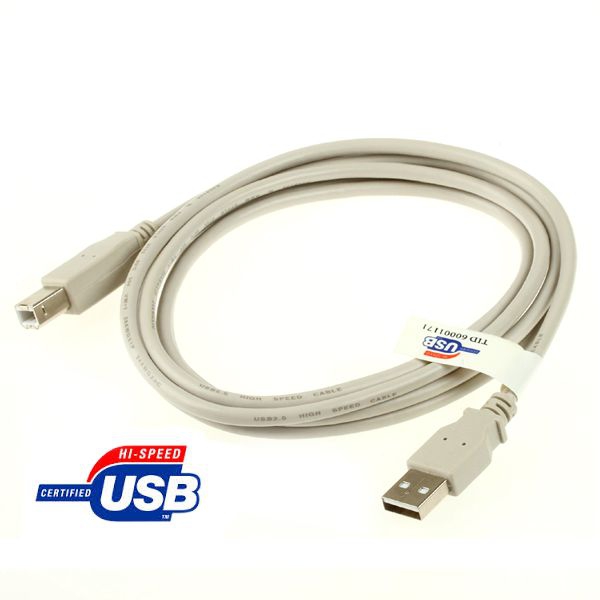 USB-Kabel AB AWG28-1P AWG24-2C zertifiziert 2m USB-Kabel AB AWG28-1P AWG24-2C zertifiziert 2m