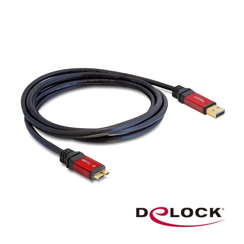 USB 3.0 Kabel A an MICRO B PREMIUM Qualität mit Metallsteckern 2m USB 3.0 Kabel A an MICRO B PREMIUM Qualität mit Metallsteckern 2m