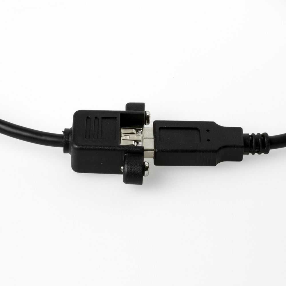 USB 2.0 Montagekabel A-Buchse mit 2 Schrauben an A-Stecker 50cm USB 2.0 Montagekabel A-Buchse mit 2 Schrauben an A-Stecker 50cm