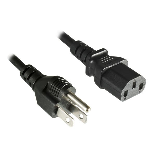 Stromkabel mit dicken AWG14 Adern für USA + Canada 180cm