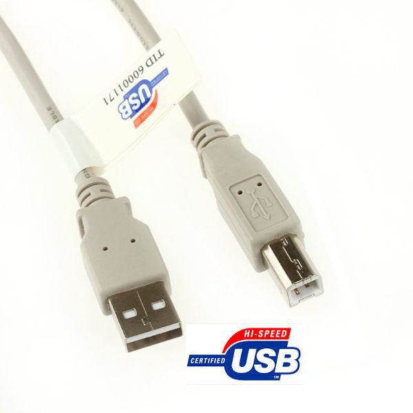 USB-Kabel AB AWG28-1P AWG24-2C zertifiziert 5m