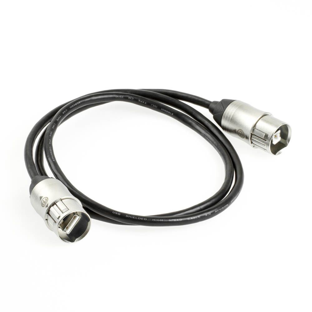 USB-Kabel AB Metallgehäuse NEUTRIK 1m USB-Kabel AB Metallgehäuse NEUTRIK 1m