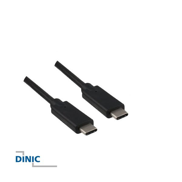 USB Kabel 2x Type-C™ Stecker, 10 Gbps, Power Delivery 5A, 1m, von DINIC