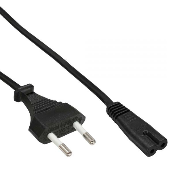 2-pol. Stromkabel mit EURO-8-Stecker EXTRA LANG 10m 2-pol. Stromkabel mit EURO-8-Stecker EXTRA LANG 10m