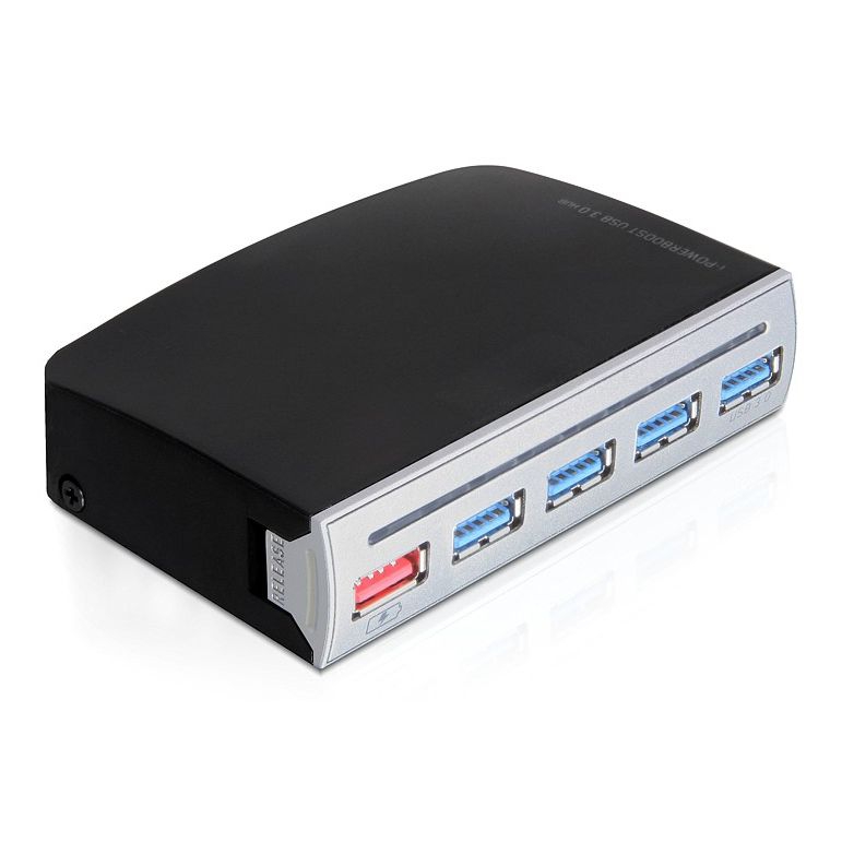 4+1 Port USB 3.0 HUB mit Netzteil u. Kabel