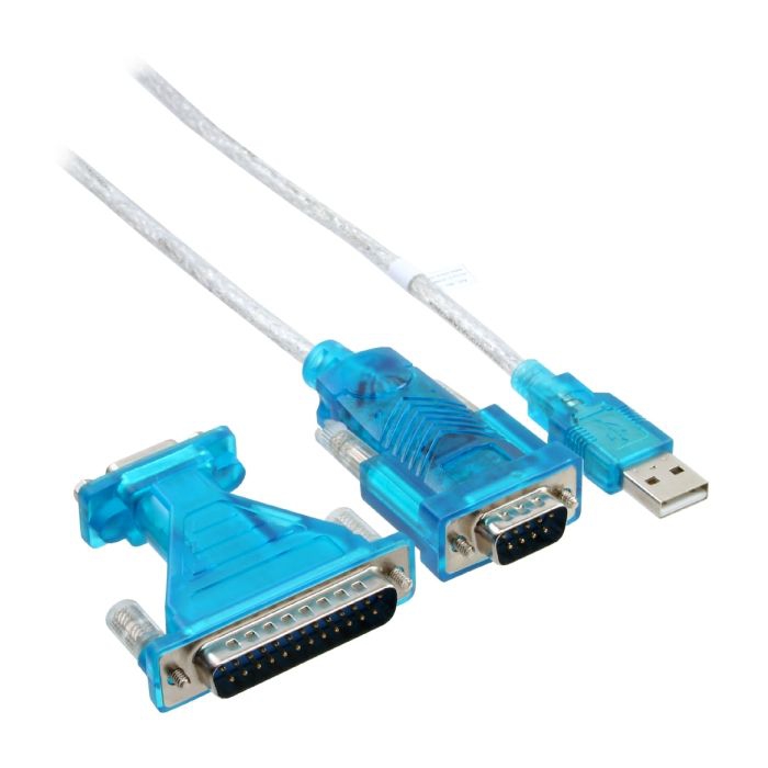 USB Seriell Adapter DSub9m RS232 mit Prolific-Chip inkl. 9/25-Adapter 180cm