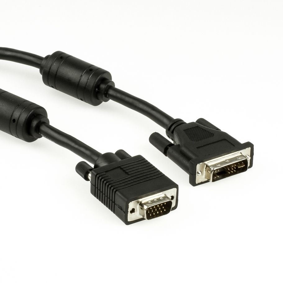 DVI-VGA Adapterkabel Stecker-Stecker 2m DVI-VGA Adapterkabel Stecker-Stecker 2m