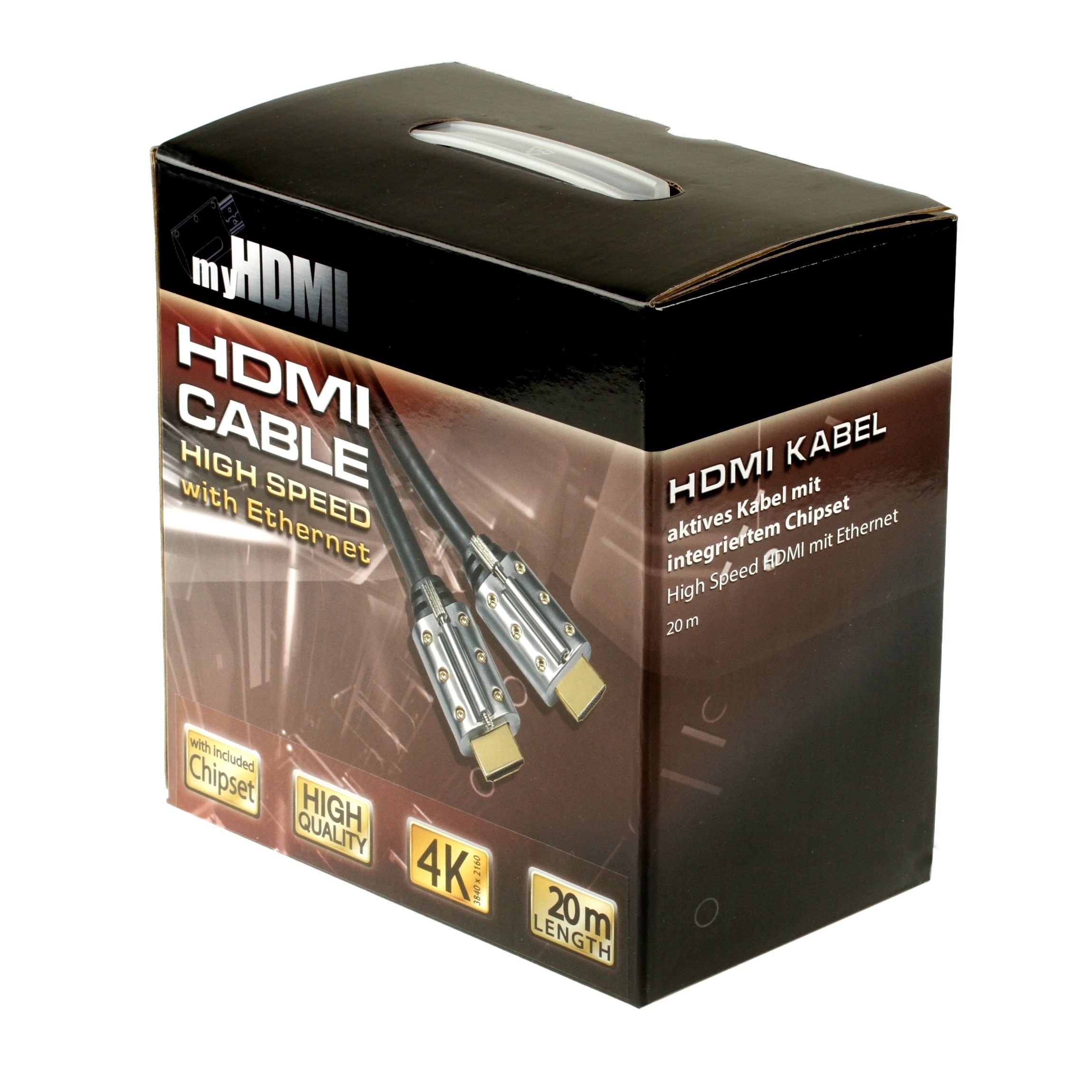 HDMI-Kabel mit integriertem Signalverstärker (BOOSTER) 4K*2K 20m | CI ...