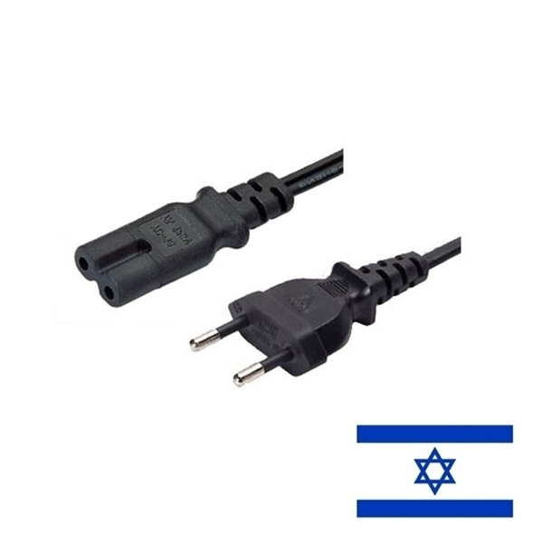 2f864fa5929234d56d37bdeed334a998f8e8a071 Stromkabel für ISRAEL mit 2-pol. Euro-8-Stecker