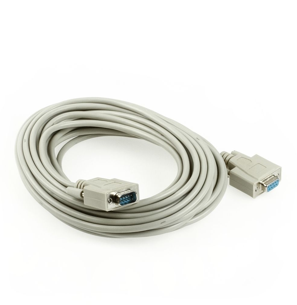 37c2837e2f20c66c9918d1a2b29d5a98ba3f4371 Serielles Kabel DSub-9-Stecker an DSub-9-Buchse, 10m, z.B. für RS232