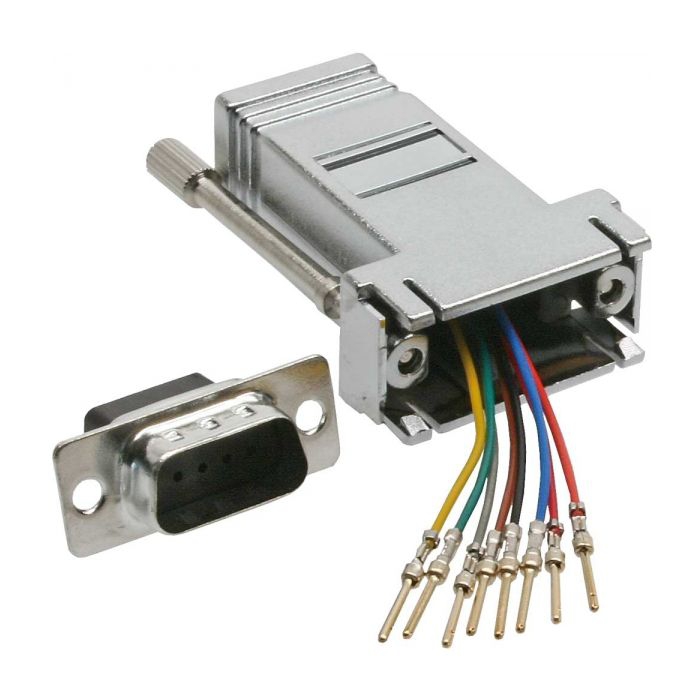 Adapter DSub-9 Stecker an RJ45 Buchse Adapter DSub-9 Stecker an RJ45 Buchse