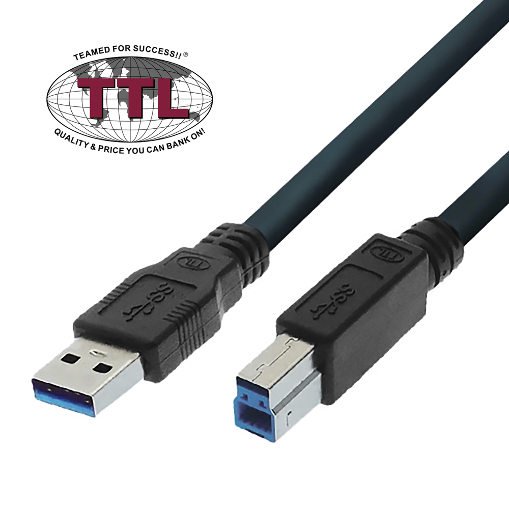 USB 3.0 hochflexibles Industriekabel Qualität PREMIUM+ mit 2 Ferritkernen 50cm