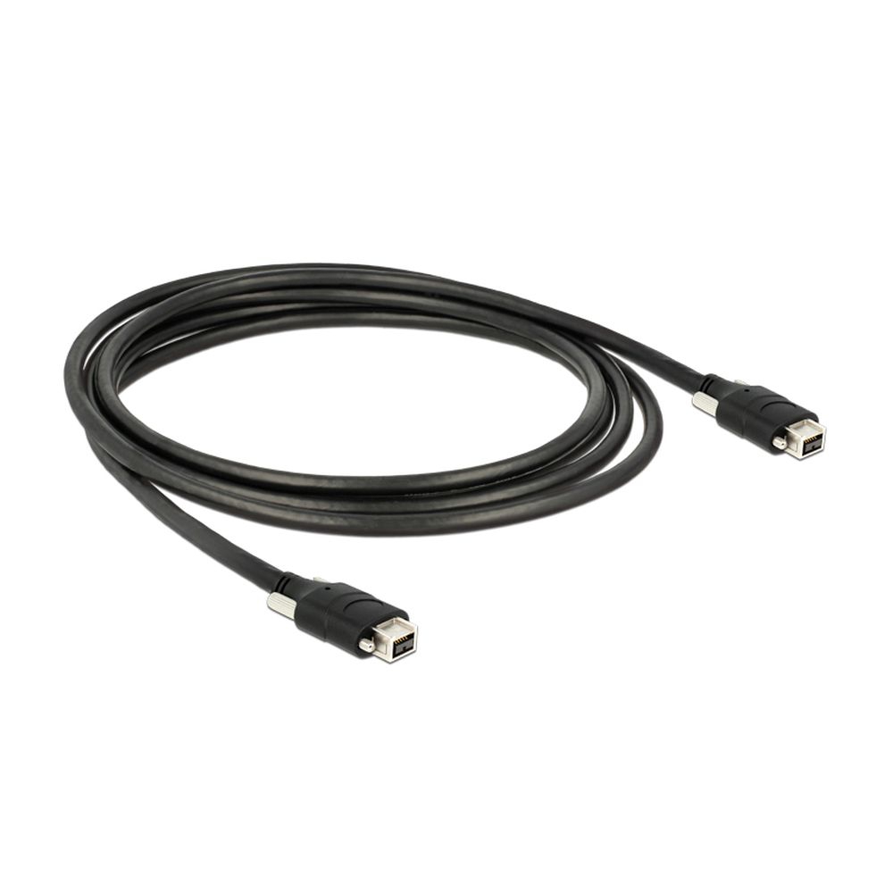 Firewire 800 Kabel mit Schrauben PREMIUM-Qualität 2x 9-polig 3m Firewire 800 Kabel mit Schrauben PREMIUM-Qualität 2x 9-polig 3m