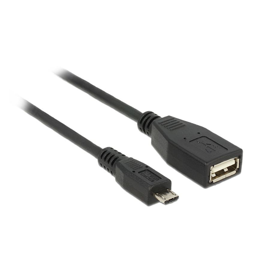 OTG USB Adapterkabel Micro B an A Buchse 50cm OTG USB Adapterkabel Micro B an A Buchse 50cm