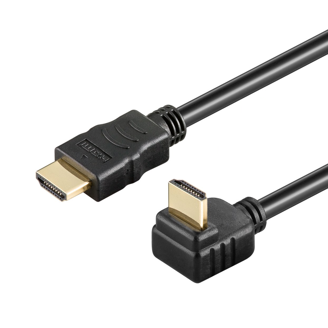 HDMI-Kabel einseitig mit 270° Winkelstecker, 4K, 50cm