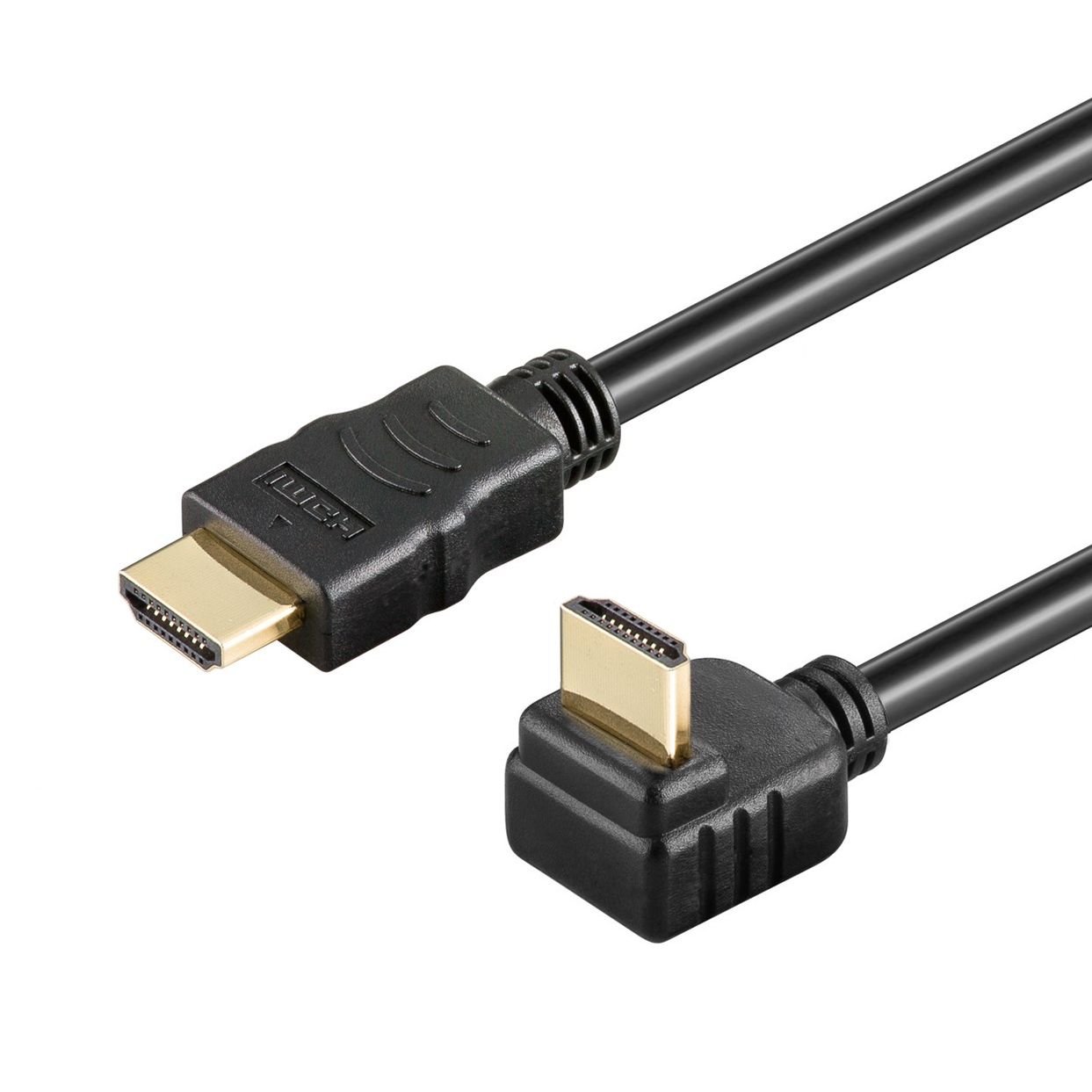 HDMI-Kabel einseitig mit 270° Winkelstecker, 4K, 50cm HDMI-Kabel einseitig mit 270° Winkelstecker, 4K, 50cm