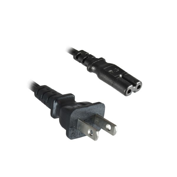 Stromkabel für USA + KANADA UL CSA mit 2-pol. Euro-8-Stecker 180cm Stromkabel für USA + KANADA UL CSA mit 2-pol. Euro-8-Stecker 180cm