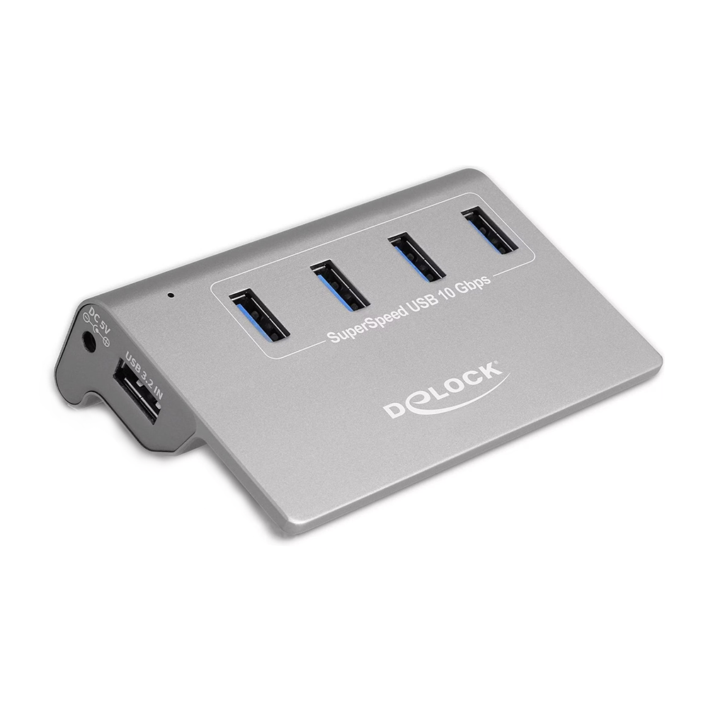 USB-HUB mit 4 Ports (10 Gbps, Metallgehäuse) USB 3.2