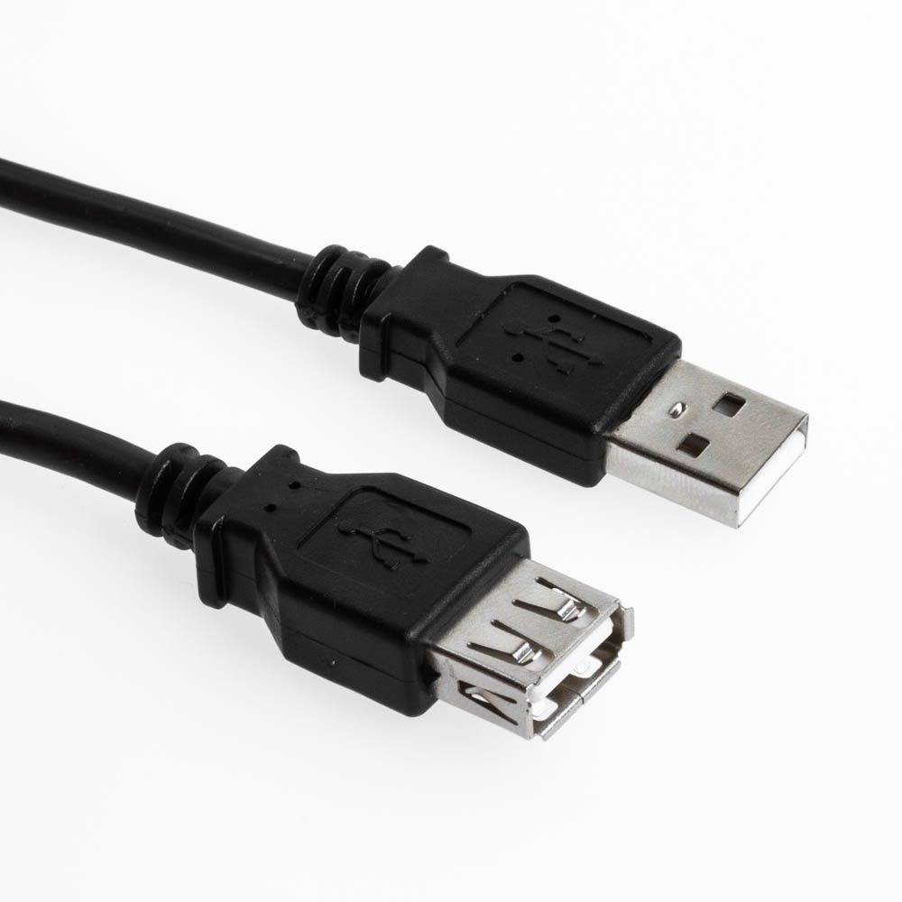 USB 2.0 Verlängerung Kabel Am Aw 5m SCHWARZ