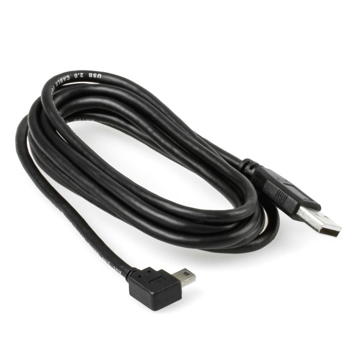 Abgewinkeltes MINI-USB-Kabel: USB A auf Mini B WINKEL RECHTS 2m