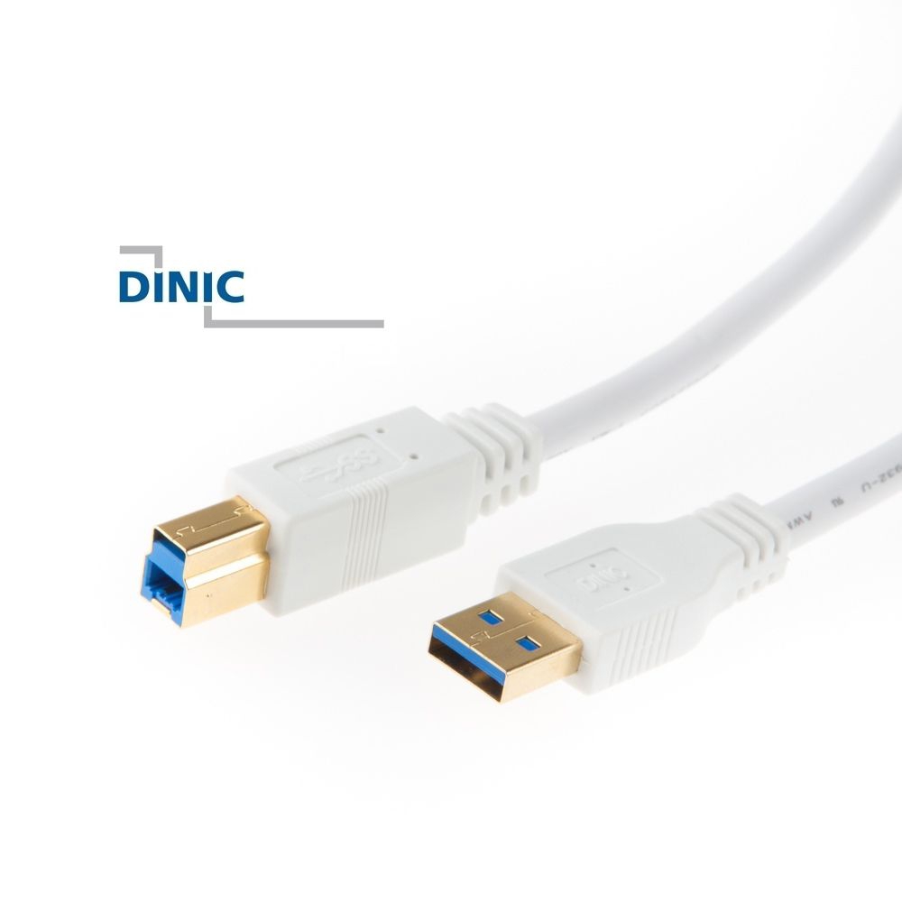 USB 3.0 Kabel AB PREMIUM-Qualität 2m weiss USB 3.0 Kabel AB PREMIUM-Qualität 2m weiss