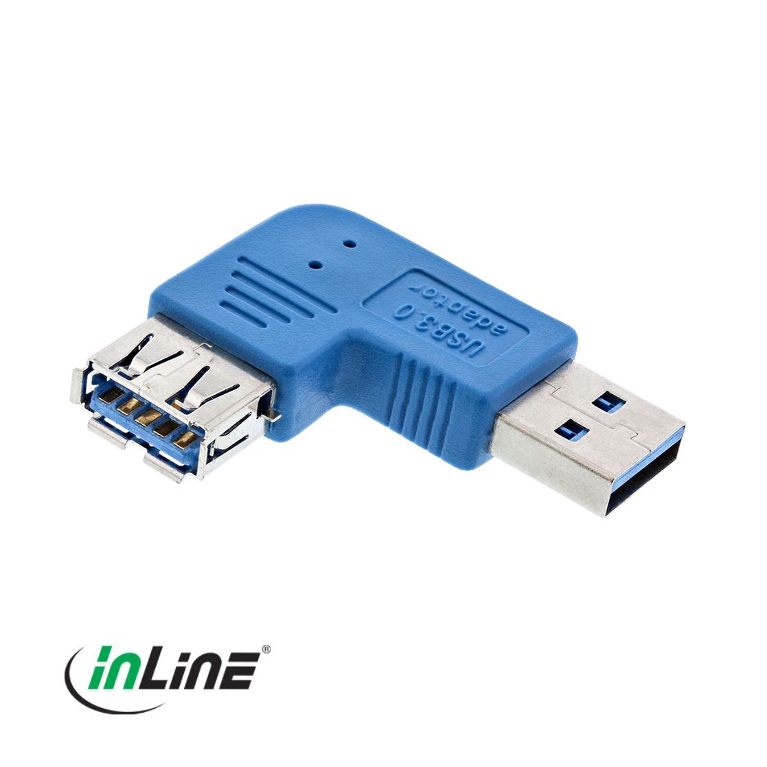 USB-Winkeladapter AA 90° seitlich gewinkelt (für USB 3.0, 2.0 & 1.1)