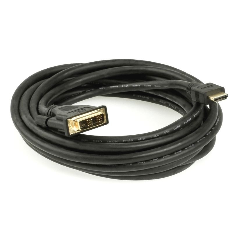 Adapterkabel HDMI auf DVI, DVI-Steckertyp 18+1, PREMIUM, 5m Adapterkabel HDMI auf DVI, DVI-Steckertyp 18+1, PREMIUM, 5m