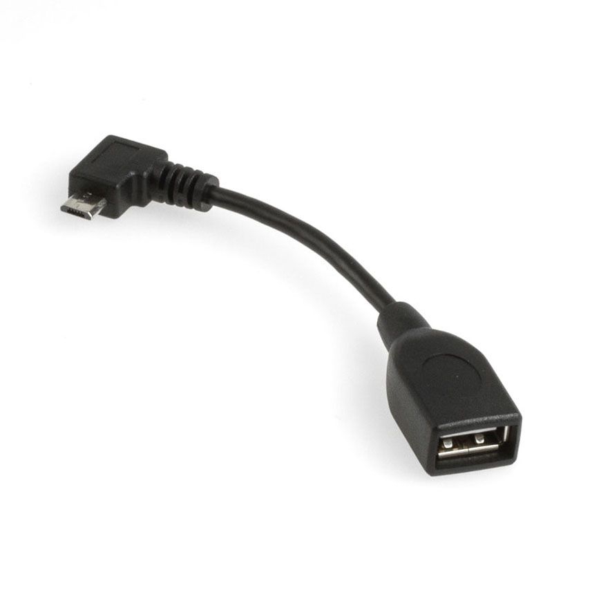 Adapter USB Micro B Stecker WINKEL LINKS an A-Buchse OTG z.B. für E-Bike Adapter USB Micro B Stecker WINKEL LINKS an A-Buchse OTG z.B. für E-Bike