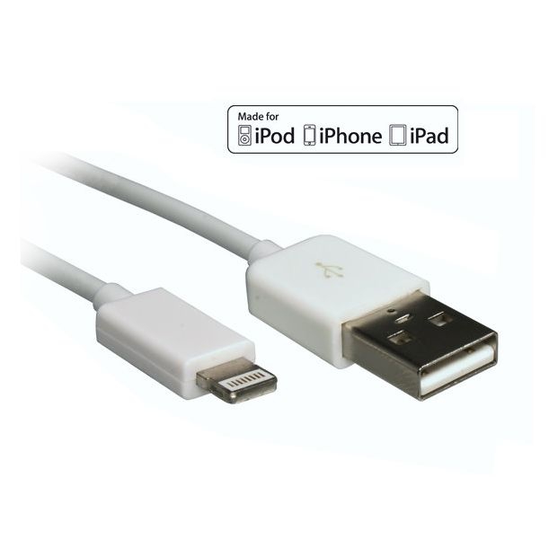 Lade- & Sync-Kabel für iPhone, USB A an Lightning-Port, Apple MFI zertifiziert, 50cm Lade- & Sync-Kabel für iPhone, USB A an Lightning-Port, Apple MFI zertifiziert, 50cm