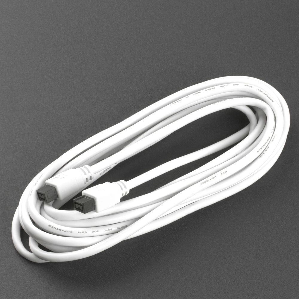 Firewire 800 Kabel in PREMIUM-Qualität, 2x 9-polig, weiß, 4.5m Firewire 800 Kabel in PREMIUM-Qualität, 2x 9-polig, weiß, 4.5m