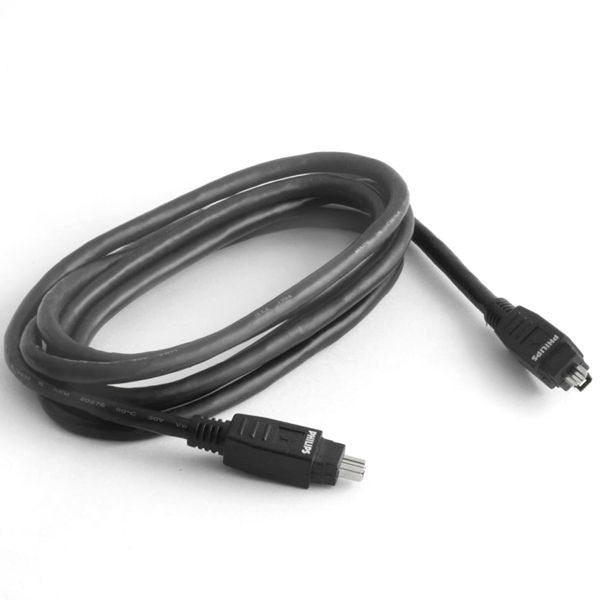 Firewirekabel 2x 4-polig von PHILIPS IEEE1394a 180cm Firewirekabel 2x 4-polig von PHILIPS IEEE1394a 180cm