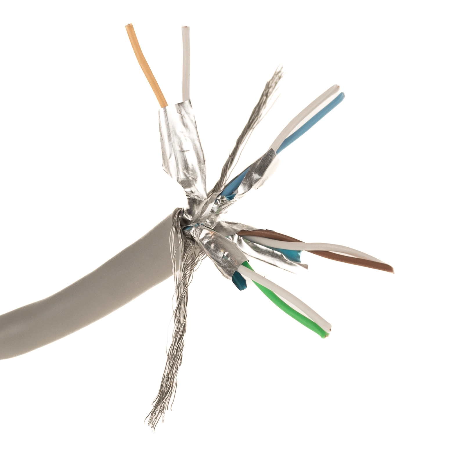 Cat.6 Netzwerkkabel PREMIUM Qualität S/FTP (PIMF) 250Mhz grau 2m