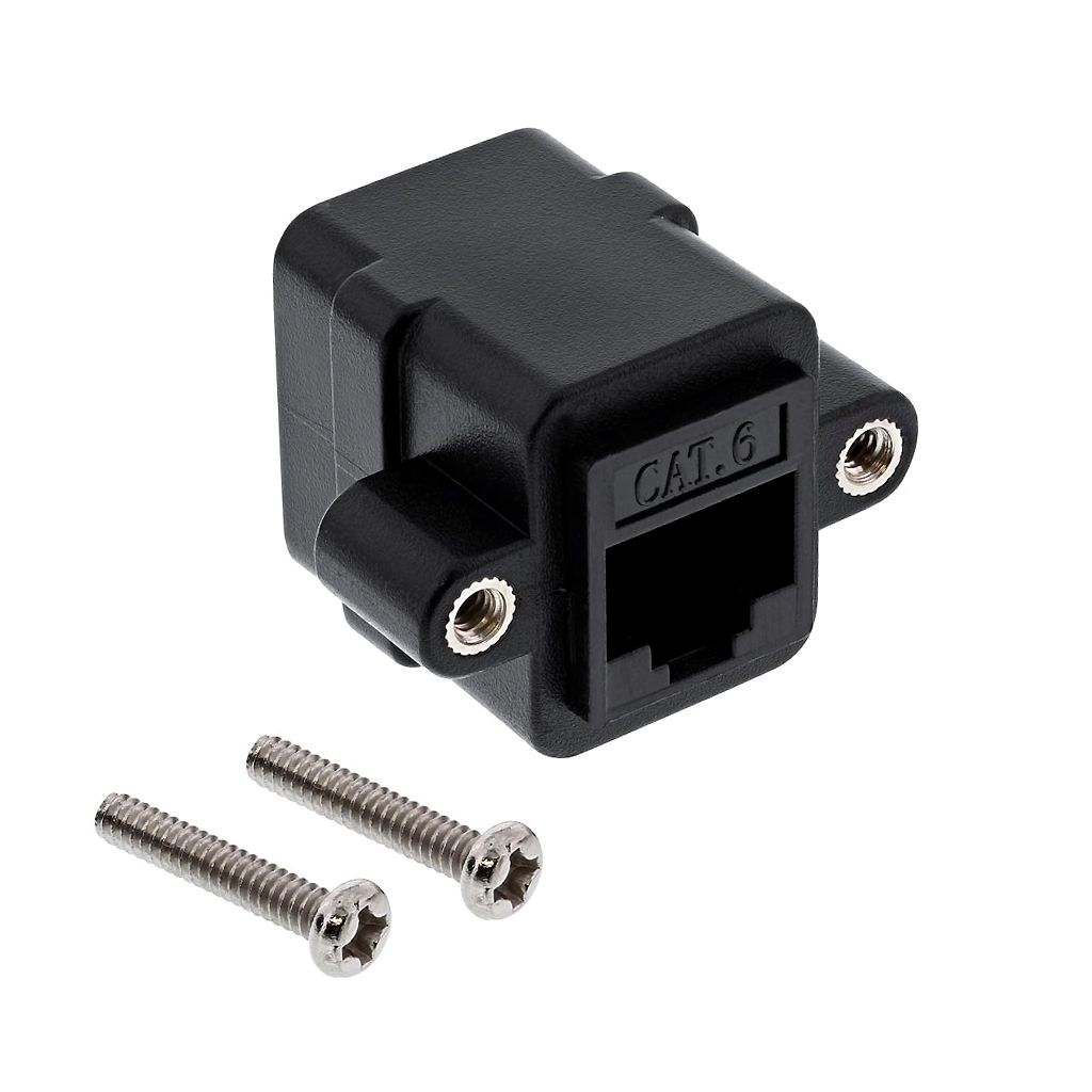RJ45-Montageadapter Cat.6 mit 2x RJ45 weiblich für Netzwerk u.a. RJ45-Montageadapter Cat.6 mit 2x RJ45 weiblich für Netzwerk u.a.