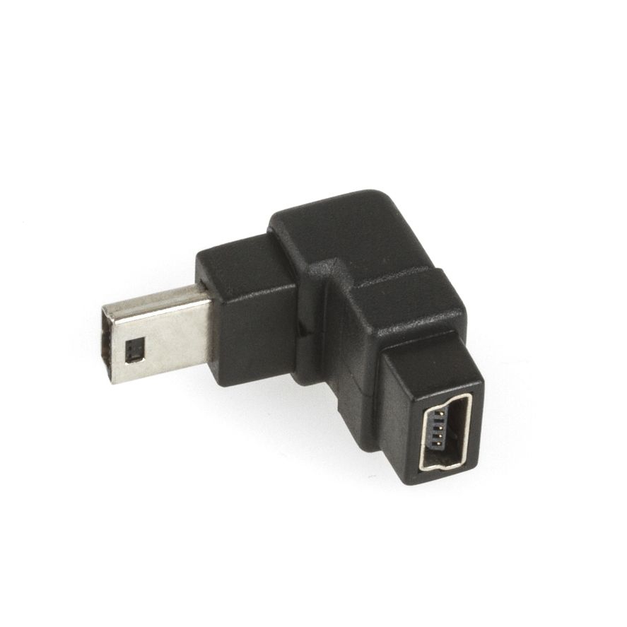 USB 2.0 Winkeladapter Mini-B NACH HINTEN, ideal für Navis USB 2.0 Winkeladapter Mini-B NACH HINTEN, ideal für Navis