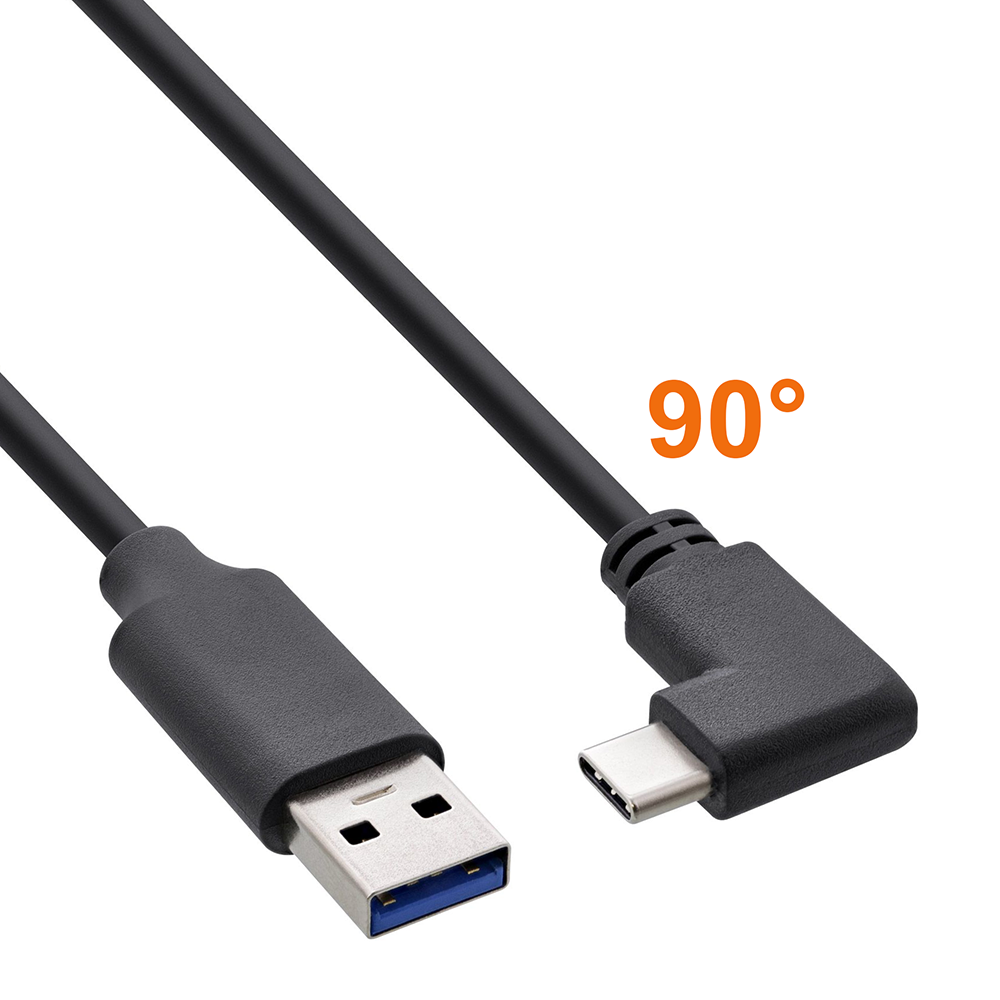 Kabel USB Type-C™ Stecker gewinkelt auf USB 3.0 A 50cm
