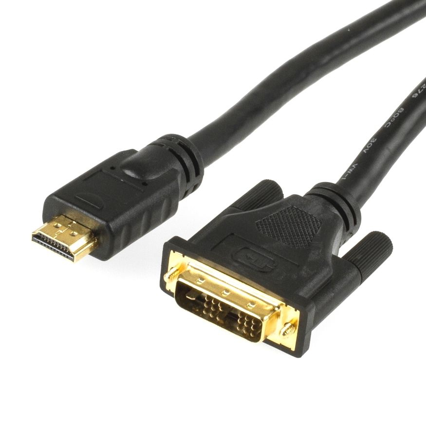 Adapterkabel HDMI auf DVI, DVI-Steckertyp 18+1, PREMIUM, 10m