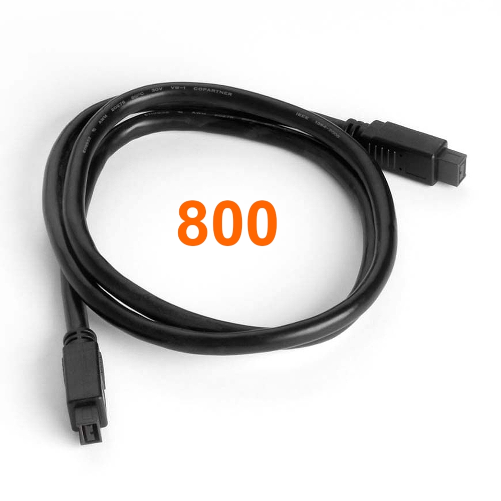 Firewire 800 Kabel in PREMIUM-Qualität, 2x 9-polig, schwarz, 1m Firewire 800 Kabel in PREMIUM-Qualität, 2x 9-polig, schwarz, 1m