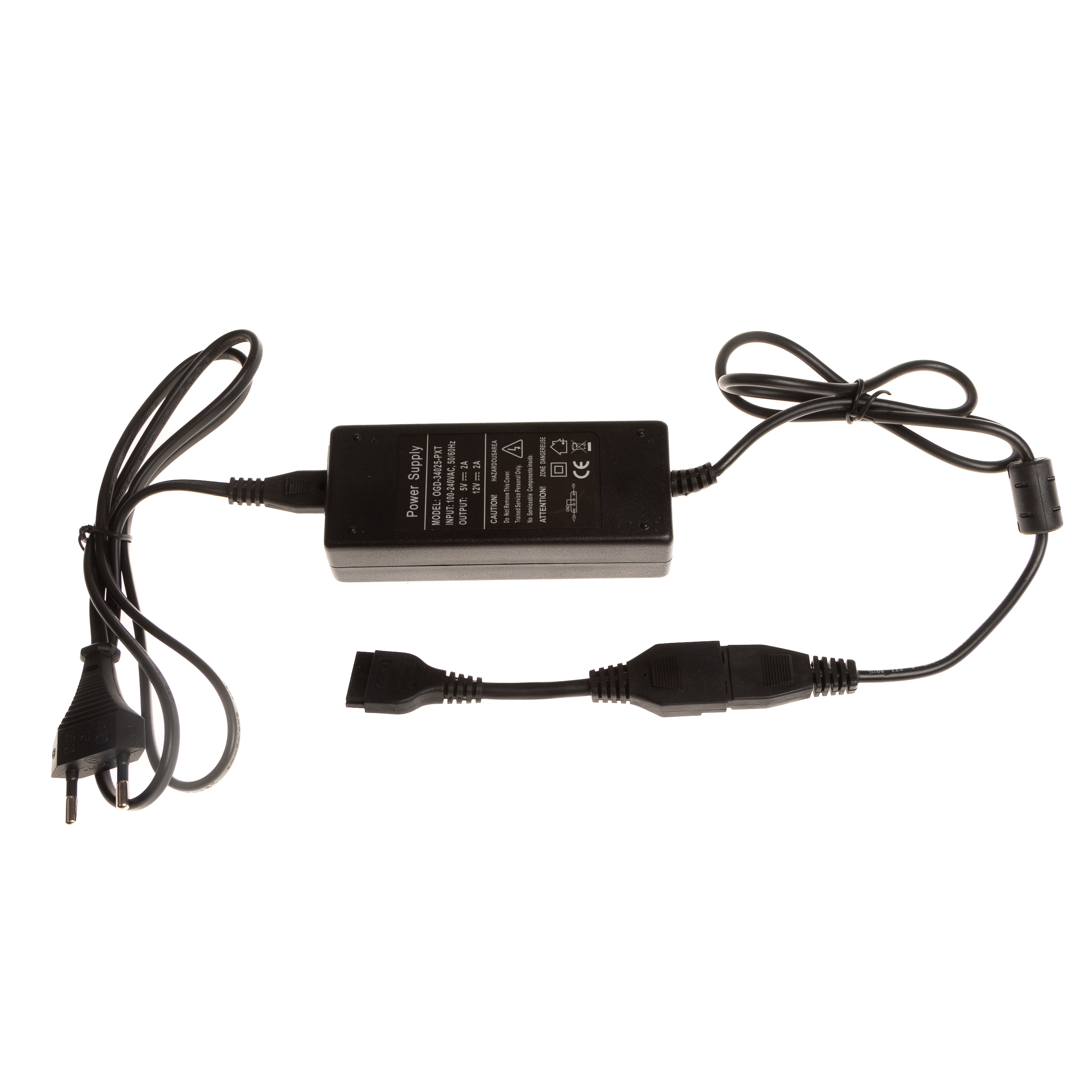 Netzteil +5 +12V mit Molex u. SATA-Powerstecker, z.B. für Festplatten Netzteil +5 +12V mit Molex u. SATA-Powerstecker, z.B. für Festplatten