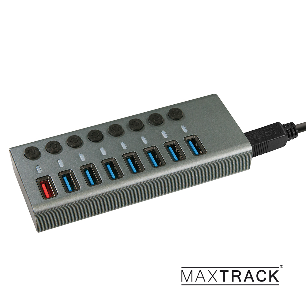 USB 3.0 HUB mit 8 Ports Metall-Gehäuse inkl. Netzteil