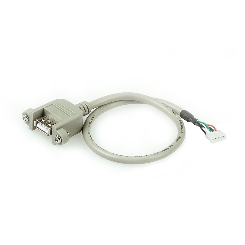 USB 2.0 Kabel A-Buchse anschraubbar an JST PHR5, ca. 40cm