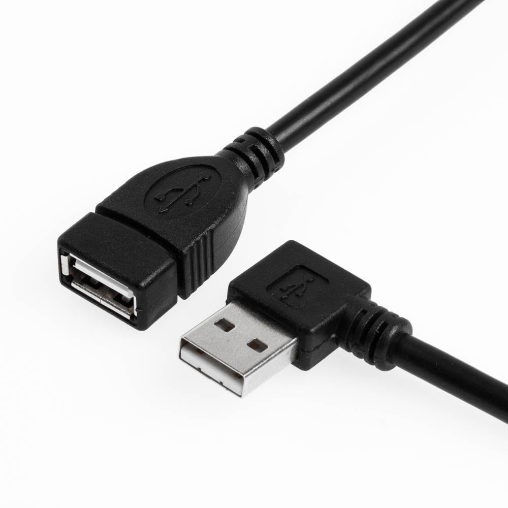 USB-Verlängerung AA ABGEWINKELT LINKS 1m