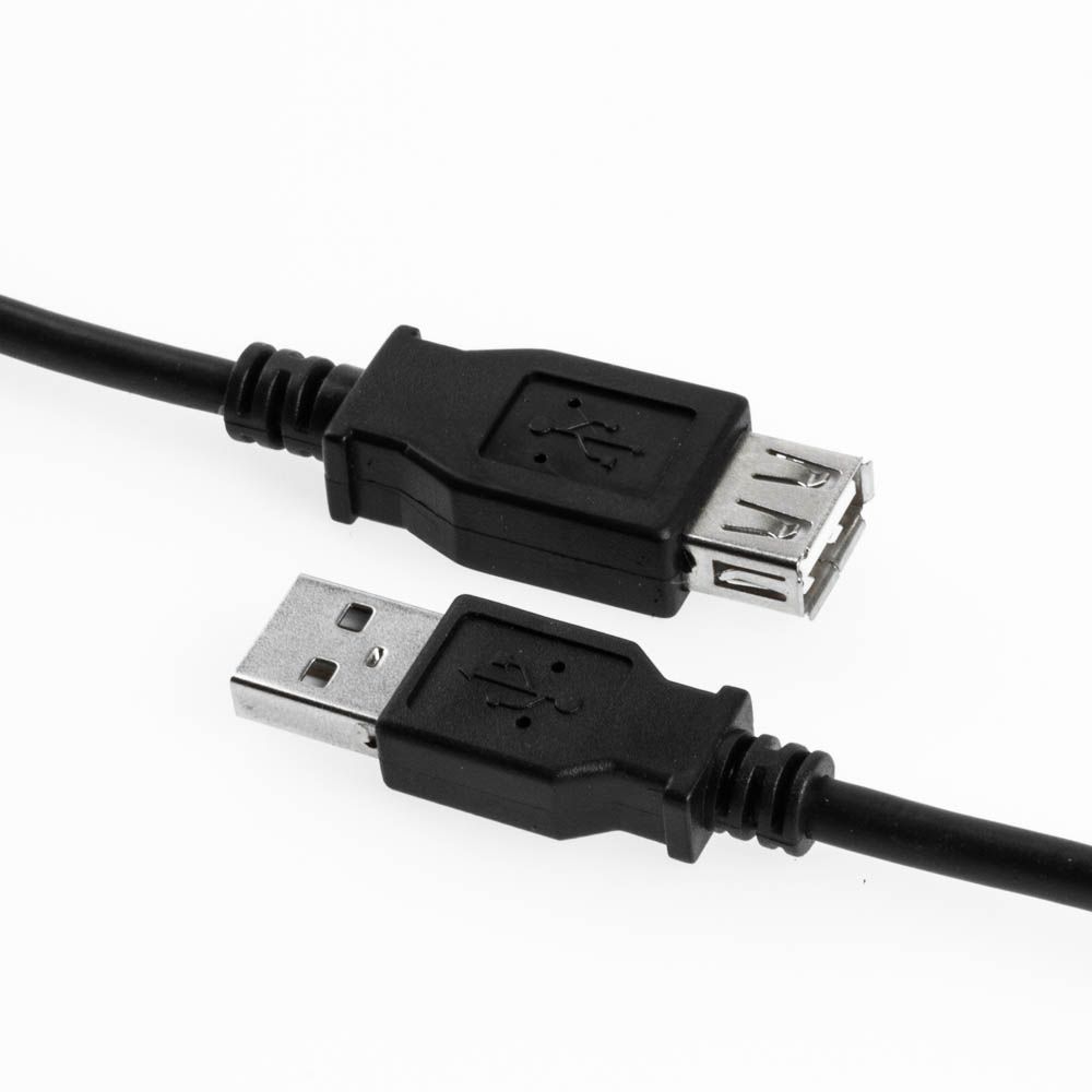 USB 2.0 Verlängerung Kabel Am Aw 180cm SCHWARZ